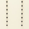 Boucles longues perles noires